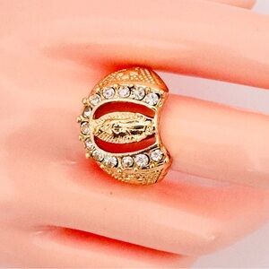 New elegant 14K Gold Plated Our Lady Guadalupe men’s ring. Size 12